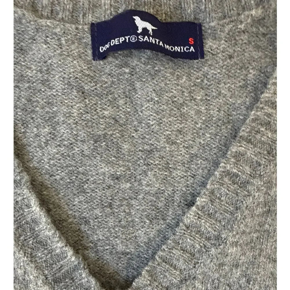 Dog Dept Japan Men's Wool Knit Vest in Gray Size Small